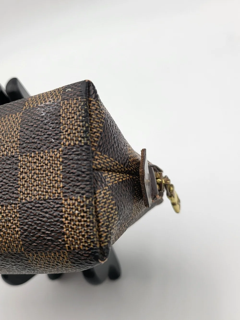 Louis Vuitton Damier Ebene Canvas Cosmetic Small Pouch..Authentic...